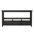 thumbnail image 5 of Xukmct Wood Long Console Table with 3 Drawers and Shelves, Perfect for Home, Living Room, Black, 5 of 6