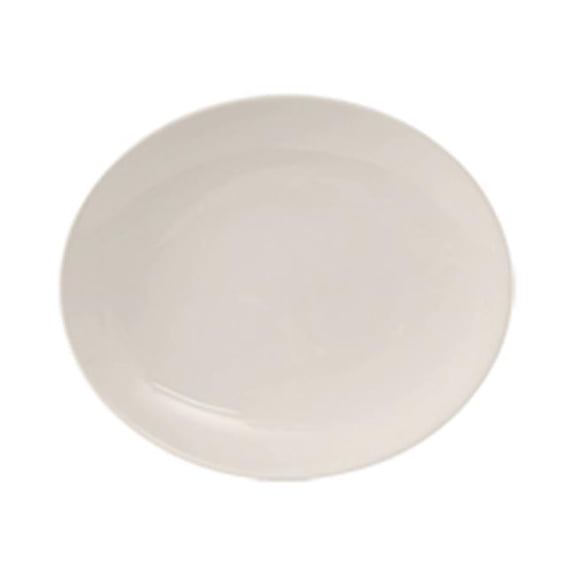 Tuxton VEH-104 Vitrified China Platter, Eggshell - 10.5 x 9 in.
