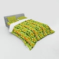 thumbnail image 3 of Ambesonne Floral Bedding Set 3 Pcs, Narcissus Flower Ornate, Twin, Green Yellow, 3 of 3