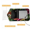 thumbnail image 4 of Square PU Leather Luggage Tags - 2 Pack with Privacy Cover and Stainless Steel Ring - Suitable for Travel, Backpack, Handbag - Suitcase Tags, Travel Tag Tropical Leaves, 4 of 7