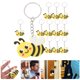 thumbnail image 1 of unbranded 12Ud Llavero De Abeja Amarillo Cartoon Ideal Para Colgar En Y, 1 of 7