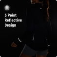 thumbnail image 3 of BALEAF Women's Athletic Jacket Sun Protection Running Lightweight Full Zip Long Sleeve Shirts UPF 50+ Pockets Black 2XL, 3 of 7