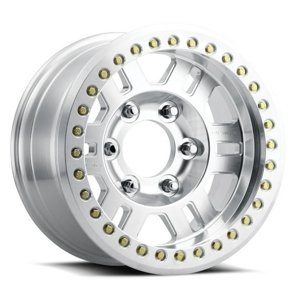 17x9.5 Vision 398 Manx Competition BEADLOCK Machined Wheel 8x6.5 (-44mm)