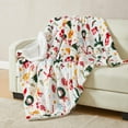 thumbnail image 2 of Fleece/Sherpa Christmas Throw - Super Soft Holiday Printed Blanket for Couch, Chair, or Bed - Cozy, Luxurious Plush - 50" x 60", Holiday Cats, 2 of 3