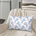 thumbnail image 4 of Plush Throw Pillow Covers, Abstract Cute Poodle Dog Blue Pillow Cases with Invisible Zipper, Breathable Microfiber Pillow Cases Standard Size for Sleeping Bedroom Sofa Living Room 16x24, 4 of 5