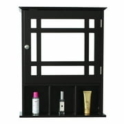Seyurigaoka Bathroom Cabinet with Mirror Single Door Three Compartments Storage