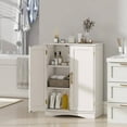 thumbnail image 2 of Costway Floor Storage Cabinet Modern Storage Organizer with Adjustable Shelves &2 Doors, 2 of 10