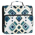 thumbnail image 5 of FORMRS Zipper Binder with Shoulder Strap 2-inch Ring 500 Sheet Capacity File Bag, Green Geometric Pattern, 5 of 5