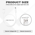 thumbnail image 2 of Uxcell 1 Pack 5.5mmx2.1mm 2M USB to DC Power Cable Universal DC Plug for Routers, Speakers, Home Appliances, 2 of 5