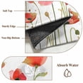 thumbnail image 6 of Red Poppy Area Rugs 6'x9', Washable Small Throw Rugs for Kitchen Dining room, Spring Summer Flowers Botanical Watercolor Indoor Outdoor Rug Non-Slip Low Pile Carpet Runner Reversible Floor Mats, 6 of 8