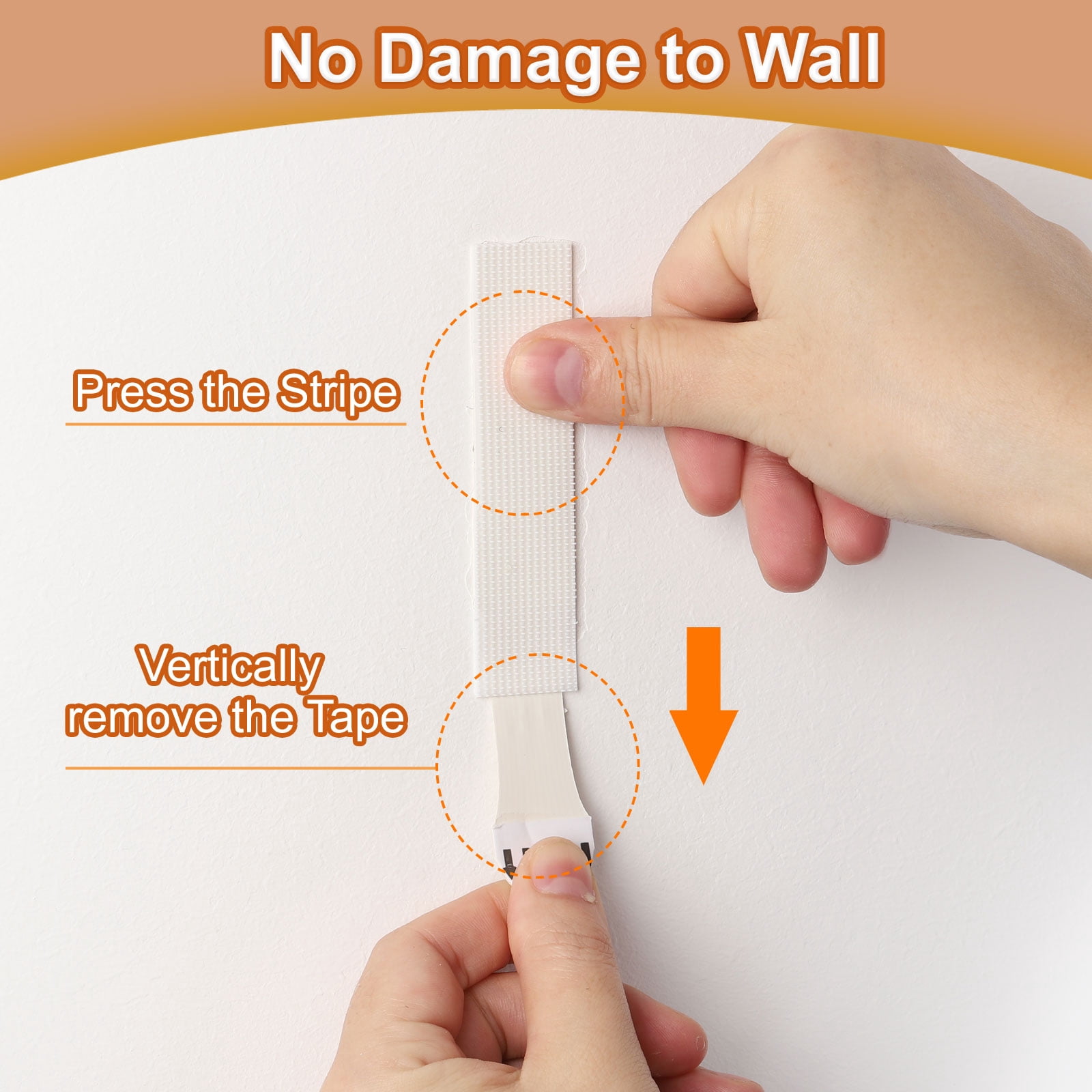 Uxcell Picture Hanging Strips 64 Pcs Picture Hanging Strips Kit Removable Wall Hanging Strips White
