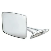United Pacific Chrome L/H Side Exterior Mirror for 1973-87 Chevy/GMC - 1 Unit