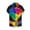 Multicolor-A, variant on Penkiiy 80s 90s Hawaiian Shirt for Men Vintage Button Down Short Sleeve Big and Tall Shirts Funny Party Disco Outfit L Purple