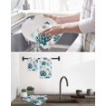 thumbnail image 5 of Jellyfish Coral Coastal Kitchen Dish Towels for Drying Dishes Set of 2, Nautical Summer Beach Ocean Sea Waffle Weave Microfiber Hand Tea Bathroom Towels Quick Dry & Absorbent Towel 12x12, 5 of 7