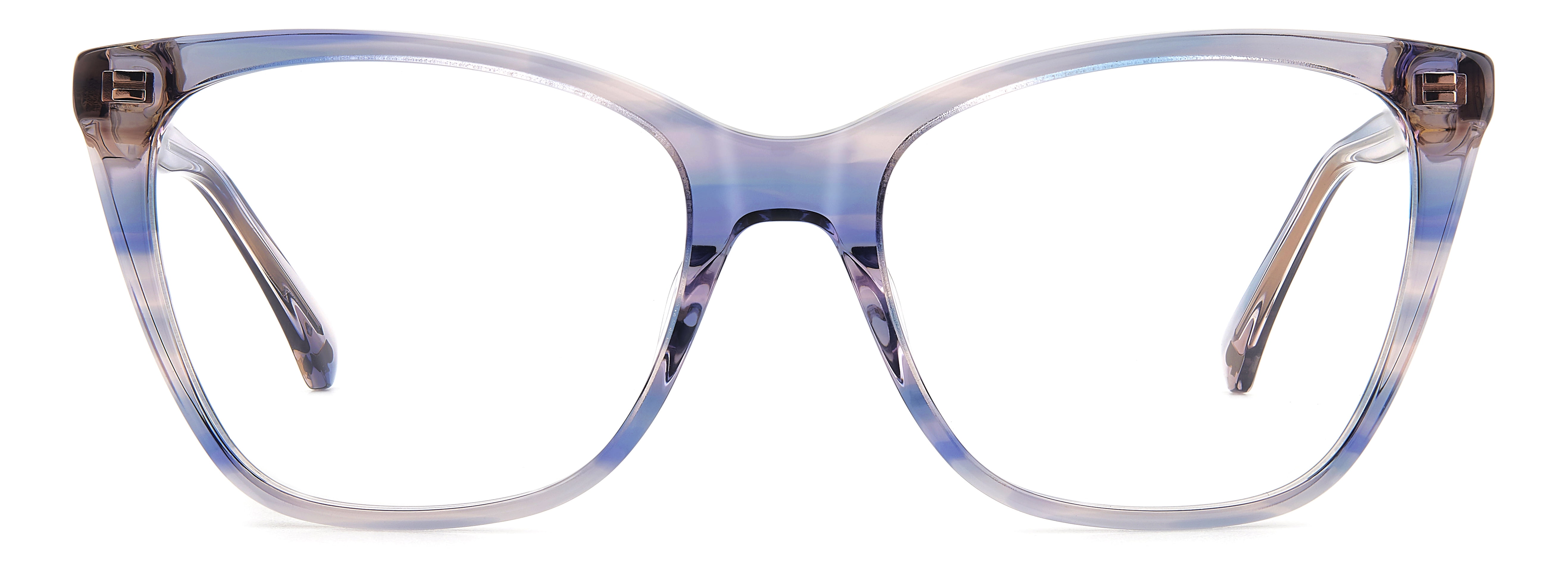 Kate Spade Womens Clio Rx'ble Eyeglasses with Case, Blue Horn