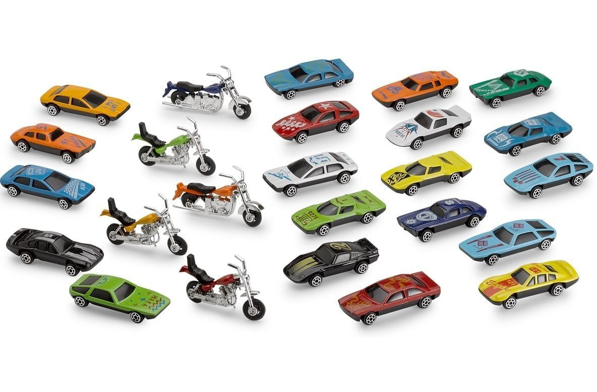 Diecast Cars And Motorcycles Toys 25 Piece Assorted Cars And Motorcycle