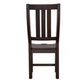thumbnail image 5 of Pemberly Row Farmhouse Wood Slat Back Side Chair in Brown Finish (Set of 2), 5 of 6