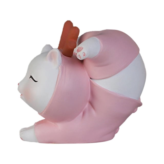 Estatua de gato divertida, figura de resina, escultura, artesanía moderna, coleccionable, decorativa. Parada de manos 5x5x6cm