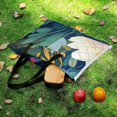 thumbnail image 5 of Cute Colorful Flower Picnic Blanket Waterproof Outdoor Beach Blanket Hand-held Pad Suitable for Travel, Camping, Beach, Family Gatherings, 5 of 7