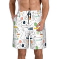 thumbnail image 1 of Bingfone Easter Rabbit for Men's Casual Beach Shorts, Sports Fitness Quick-drying Drawstring Shorts with Pockets for Home Wear-3X-Large, 1 of 6