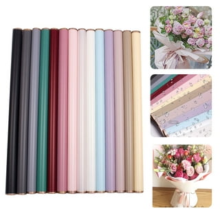 40Pcs 75*52Cm Gift Bouquet Wrapping Paper Craft Lined Material Flower Shop  Gift Diy Solid Cream High Quality Snow Pear Paper New