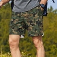 thumbnail image 2 of Timoontee Men's Resort Shorts Short Length Elastic Waistband Side Pockets Included Durable Stitching Perfect For Gym Training Green XL, 2 of 6