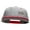 Red Grey, variant on Jesus Fish Religious Patched Flat Bill Snapback Two Tone Cap - Royal Grey OSFM