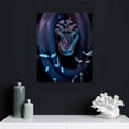 thumbnail image 4 of JEUXUS Framed Canvas Wall Art Snake Contemporary Dramatic Hallway Multicolor Photography Snakes - 12x16 in, 4 of 4
