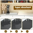 thumbnail image 4 of Quick Dry Coffee Maker Mat, 15" x 19" Water Absorbent Kitchen Countertop Mat With Rubber Backed, Non-Slip Large Dish Drying Mat for Kitchen Counter Home Table Coffee Bar (Orange), 4 of 7