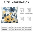 thumbnail image 5 of Shiartex Flowers Leaves Annabel Kidston Square Pillow Covers for Cushions Sofa Bed Outdoor Decoration - Printed on Both Sides - Zipper Closure - 1PC 12x12in, 5 of 5
