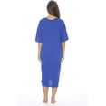 thumbnail image 3 of Just Love Short Sleeve Nightgown Oversized Screen Print Sleep Dress for Women (Blue - Blessed, Medium), 3 of 3
