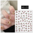 thumbnail image 4 of PFDDRW 3D 5D Fruit Nail Stickers Embossed Strawberry Lemon Flower Stickers GXL, 4 of 8