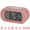 Pink, variant on Unique Bargains 2 Pcs Oval Digital Alarm Clock Adjustable Alarm Snooze Pink