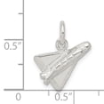 thumbnail image 2 of Beautiful Sterling Silver Polished 3-D Shuttle Rocket Pendant, 2 of 2