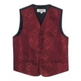 thumbnail image 4 of Gioberti Kids and Boys 4pc Paisley Vest Set - Vest, Bowtie, Tie, Pocket Square, 4 of 5