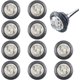 thumbnail image 3 of 10 luces LED laterales redondas para coche de 3/4", 1,9 cm, 12 V/24 V, luz indicadora de posición delantera y trasera, universal, resistente al agua, para camión, remolque, caravana, barco., 3 of 5