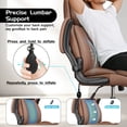 thumbnail image 5 of COOLHUT Big and Tall Office Chair 350LBS, Comfy Heavy Duty Executive Desk Chair with Adjustable Lumbar Support, Higth Back Computer Home Office Chair with Padded Flip -up Arms, Brown, 5 of 10