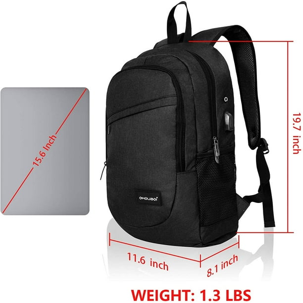 OMOUBOI Laptop Backpack Waterproof Business Travel Backpack fits