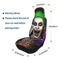 thumbnail image 6 of Joker Film Car Seat Covers Accessories Vehicle Front Seat Protective Mat Cover 2pcs Universal Fit For SUV Sedan Van Trucks, 6 of 8