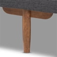 thumbnail image 5 of Bowery Hill Two-Tone Grey Upholstered Walnut Wood Daybed, 5 of 8