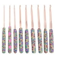 thumbnail image 1 of FRCOLOR Knitting Needles 9pcs Weaving Tools Set Polymer Clay Handle Crochet Hooks Kit for Home Use,6.1"X0.47"X0.47", 1 of 5