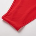 thumbnail image 5 of HUPOM Mens Underwear Boxer Briefs Male Thongs Medium waist Comfort Waist Solid Bikini Red L, 5 of 5