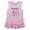 Pink Sleeveless Dresses, variant on iDzn Protected by Dog Funny Dresses For Baby, Newborn Babies Skirts, Infant Princess Dress, 0-24M Kids Graphic Clothes (White Sleeveless Dresses, 0-6 Months)