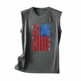thumbnail image 4 of breaise Independence Day Tank Tops for Women Proud Patriotic Stars and Stripes Graphic Tshirts Cotton Sleeveless T-shirts Cami Athletic Crew Neck Tanks Work Blouses for Women, 4 of 4