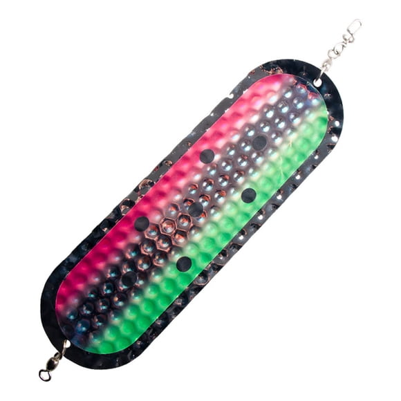 Visland Stainless Steel Trolling Flasher Fishing Lure with Vibrant Colors Metal Dodger for Salmon Trout Fishing Lure Bait Flash Attractor Versatile Outdoor Fishing Gear