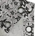 thumbnail image 3 of Ambesonne Floral Grommet Curtain Single Panel, Gothic Style Rose Petals, 50"x60", Pale Mauve Black White, 3 of 5