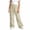 Beige, variant on Besolor Kids Girls Boys Cargo Pants Wide Leg High Waisted Elastic Drawstring Casual Loose Trousers with Pockets for Teen(15-16 Years,Khaki)