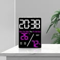 thumbnail image 3 of Opvise Digital Alarm Clock with Auto Brightness Adjustment, Dual Alarm for Weekdays/Weekends, USB Charging Ports, Battery or USB Powered, Portable LED Display for Home Office Travel Bedroom, 3 of 8