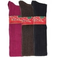 thumbnail image 2 of Sumona Women Winter Cable Knit Thigh High Wool Boot Socks 3 Pairs, 2 of 3