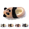 thumbnail image 4 of XIMIN Toddler Kids Cute Animal House Slippers Fuzzy Warm Bedroom Shoes with Non-Slip Cartoon Panda Cozy Memory Foam Home Fluffy Slippers, 4 of 4